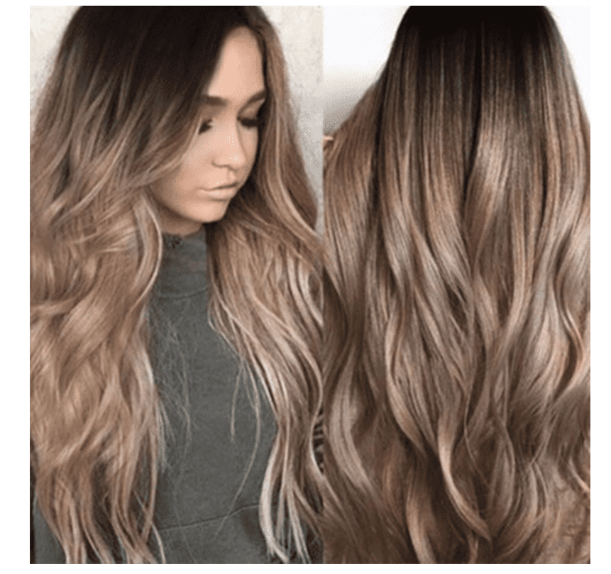 Korean Silk Gradient Long Curly Hair Wig