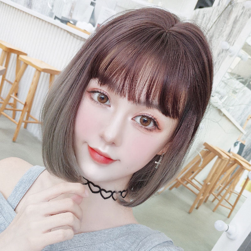 Korean Style Aoki Bangs Wig Set