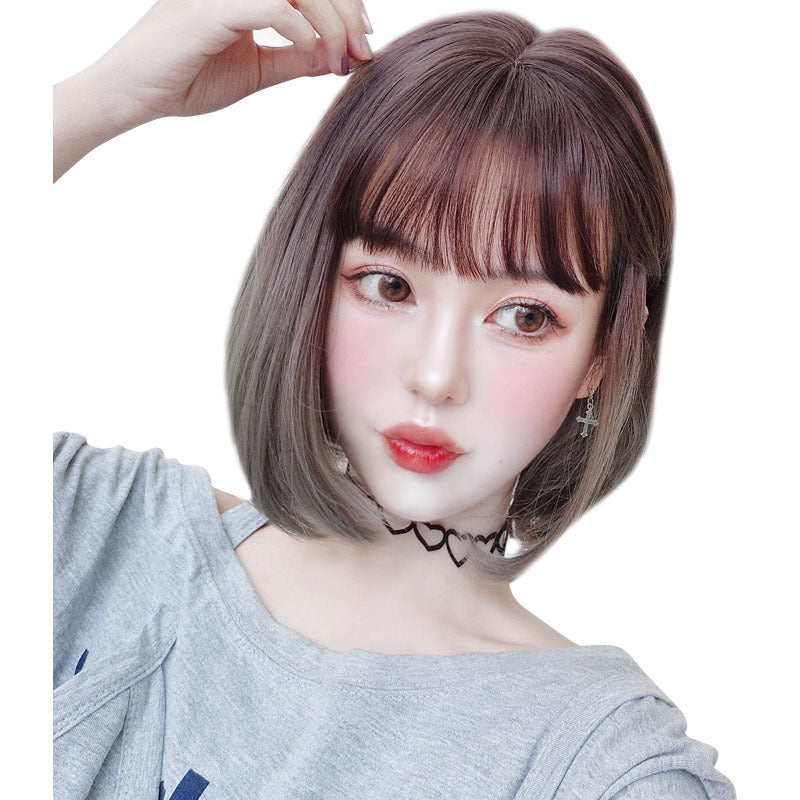 Korean Style Aoki Bangs Wig Set