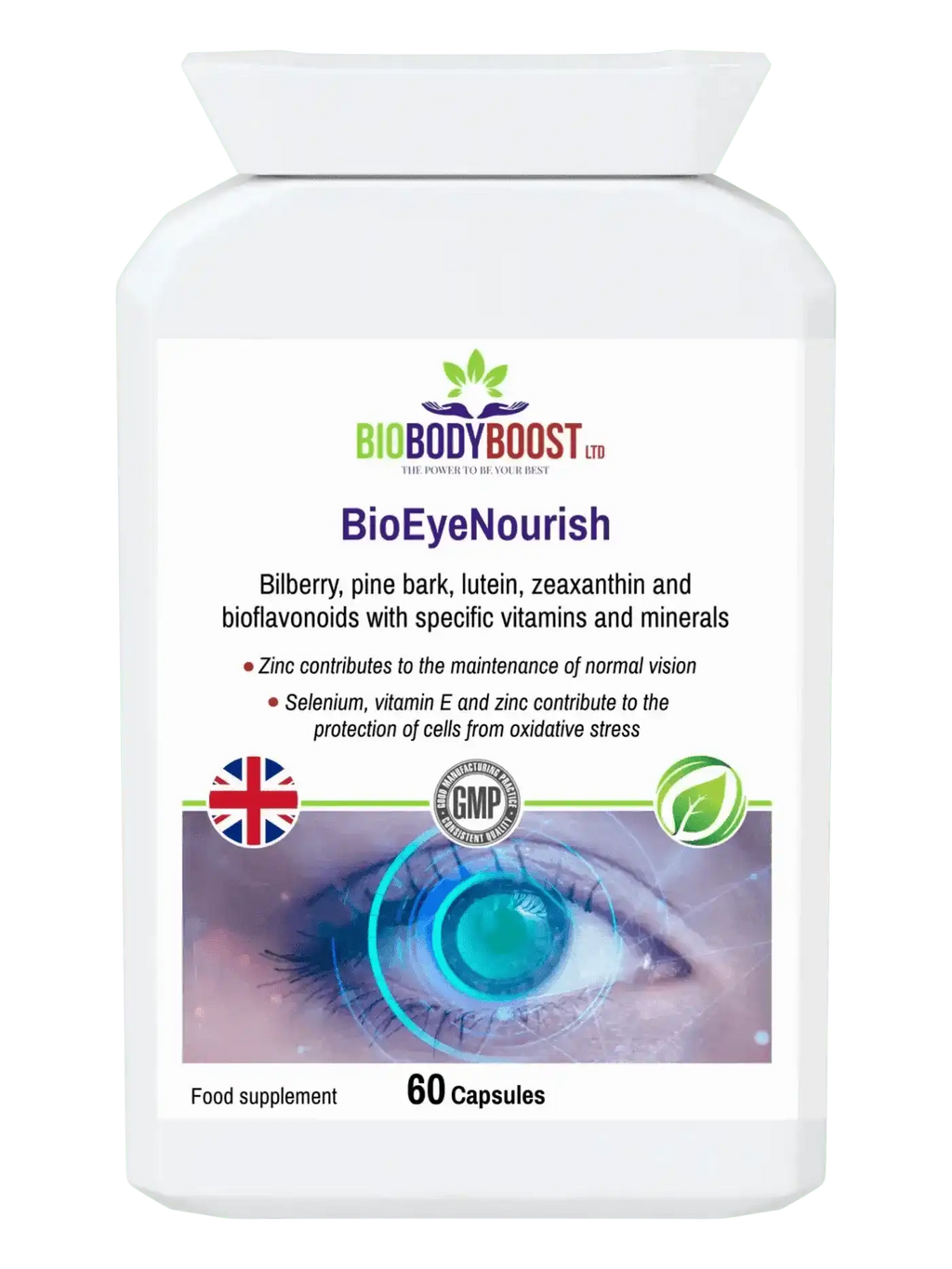BioEyeNourish Vision Support Supplement | Enhance Eye Health with Bilberry & Lutein