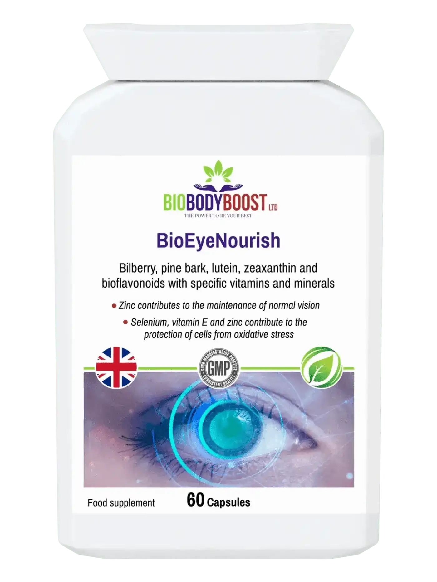 BioEyeNourish Vision Support Supplement | Enhance Eye Health with Bilberry & Lutein