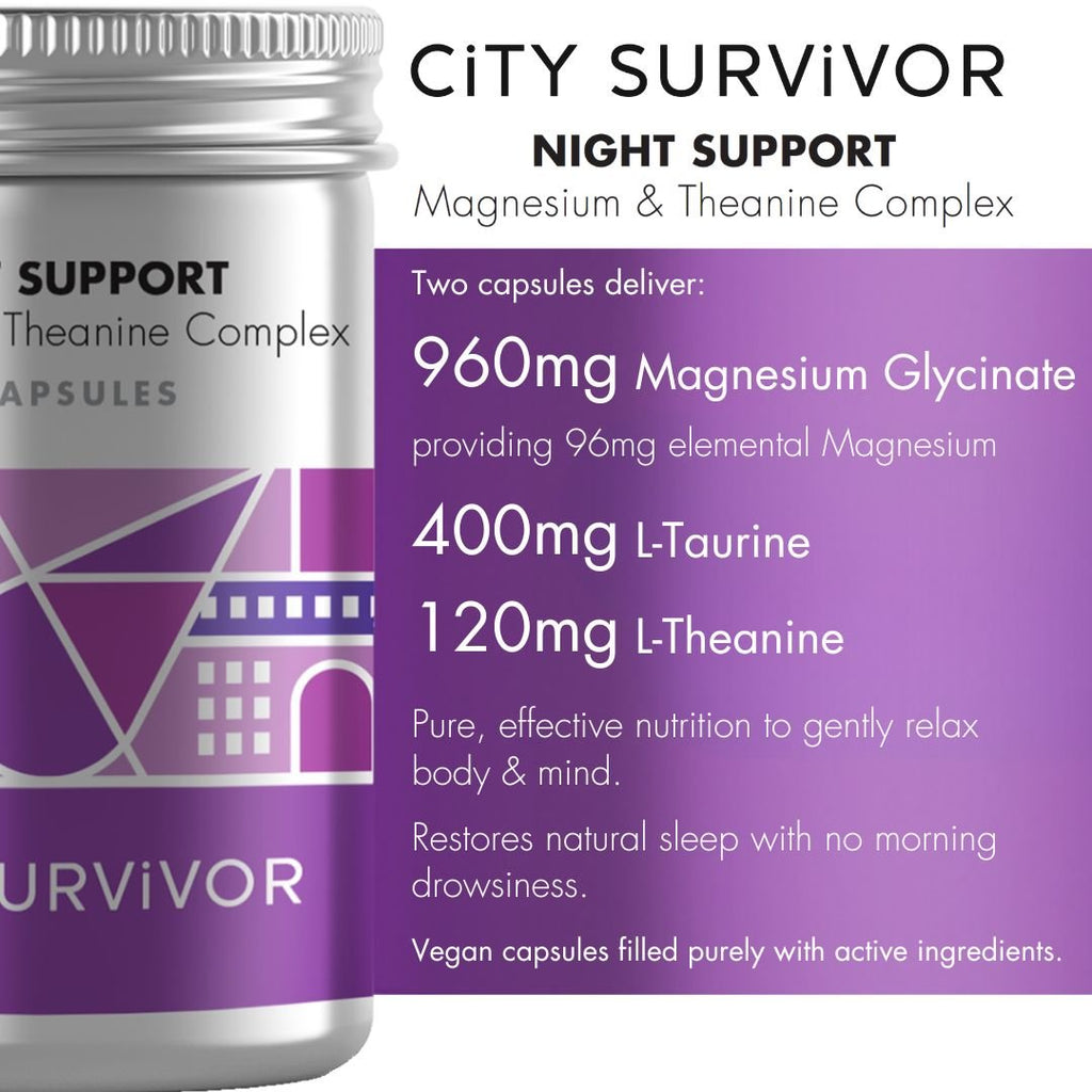 City Survivor Night Support - Magnesium and L-Theanine supplement